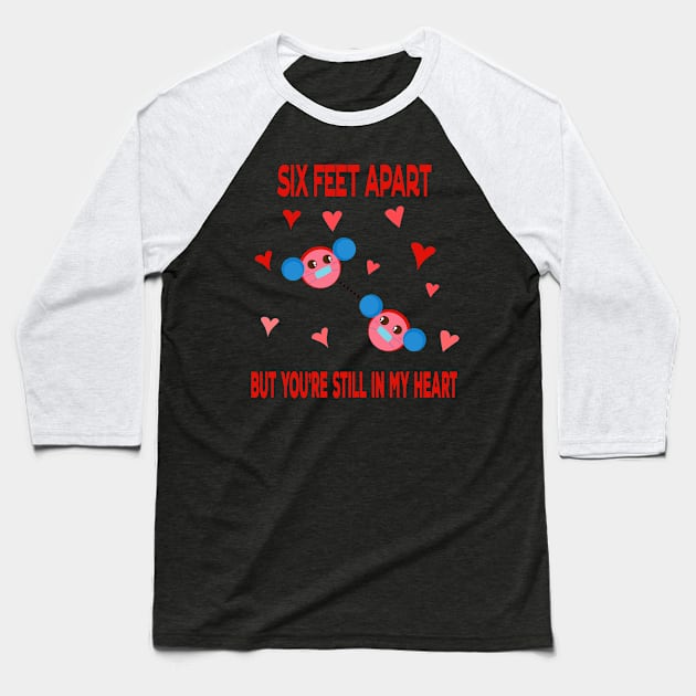 Happy Valentines Day 2021 Hydrogen Bond Baseball T-Shirt by ttyaythings